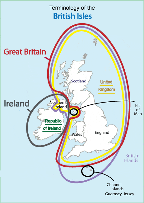 The Difference between the UK, England, and Great Britain